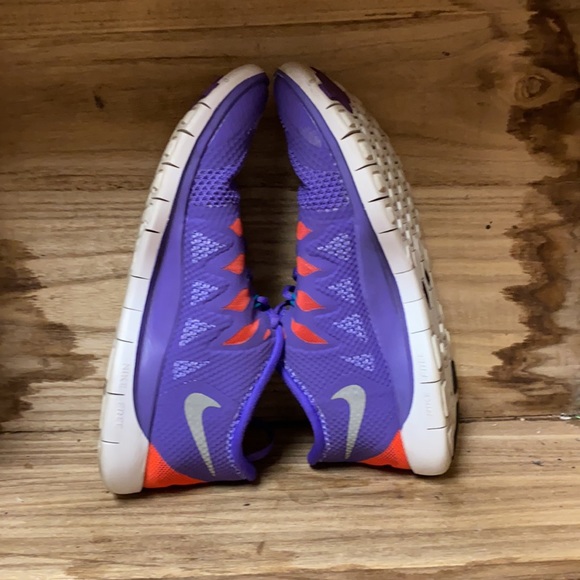 Nike Free 5.0 Purple Orange running sneakers - Picture 6 of 8